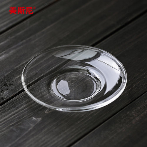 美斯尼 玻璃茶托 茶道配件 小碟子 茶托 杯垫 茶道杯托杯碟 盏托 - 封面