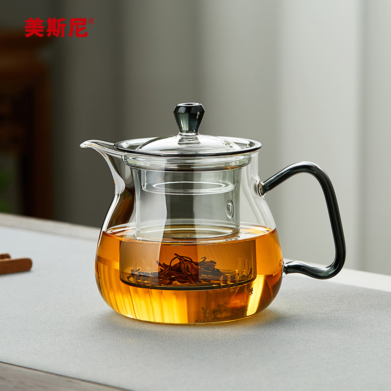 美斯尼玻璃茶壶耐高温加厚过滤泡茶器花茶水壶小号家用红茶具套装