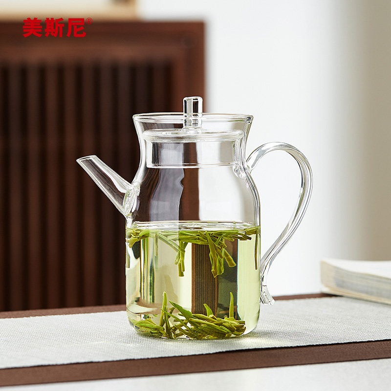 美斯尼玻璃茶壶耐高温泡茶器高档一人用茶水壶泡绿茶专用功夫茶具图片