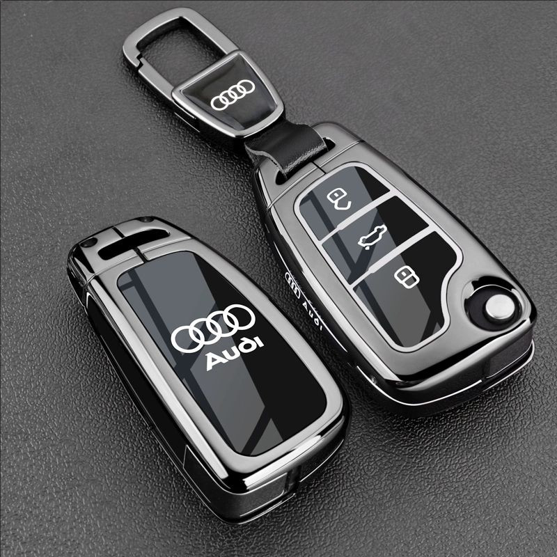 适用于奥迪Q3钥匙套折叠A1 A3 Q2L TT老款A6 Q7 Q5车用保护壳扣男