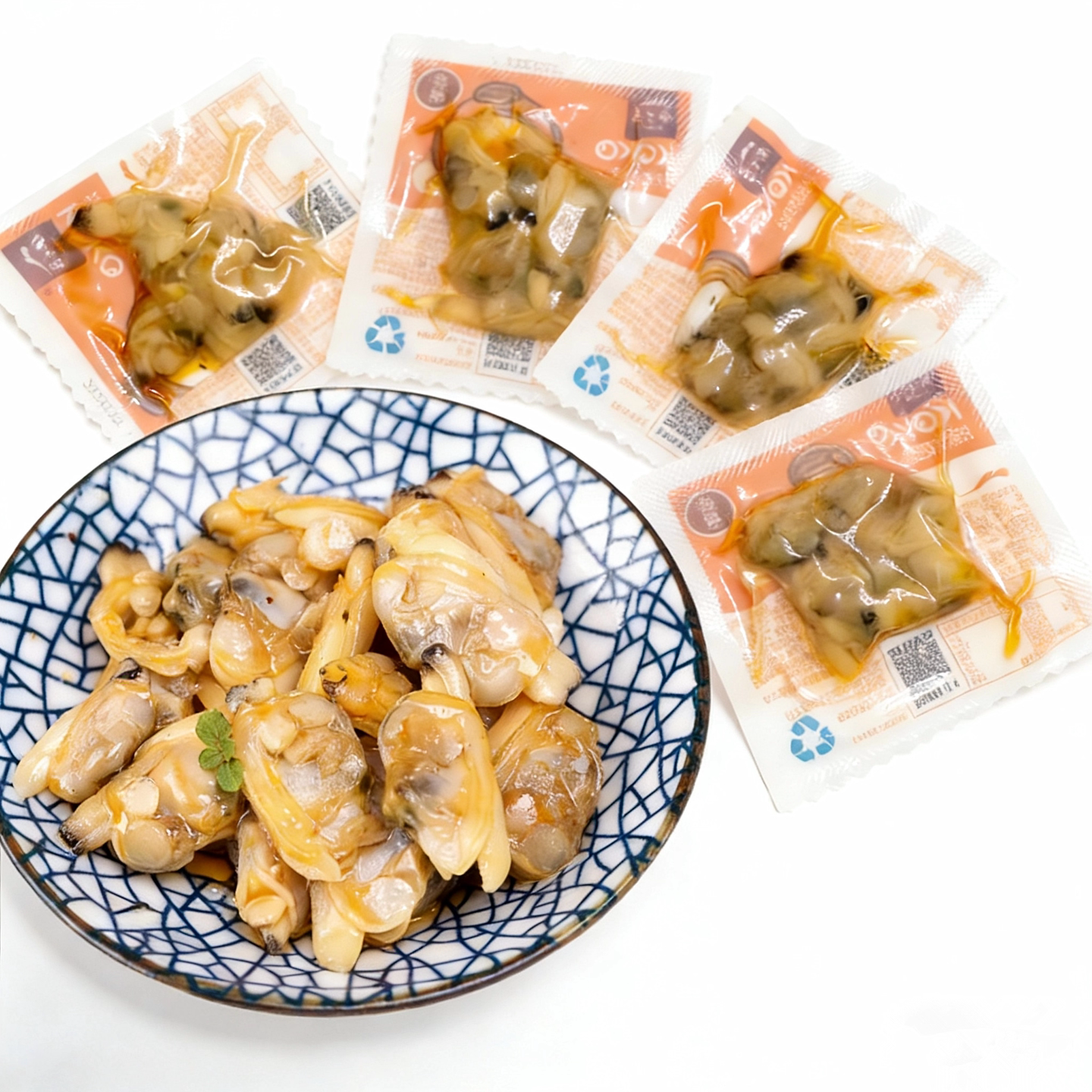 包邮真空即食獐子岛烧烤花蛤杂色蛤肉花甲肉蚬子大连海鲜零食