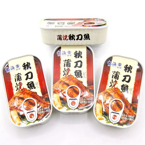 大连特产辽渔远洋蒲烧罐头海鲜