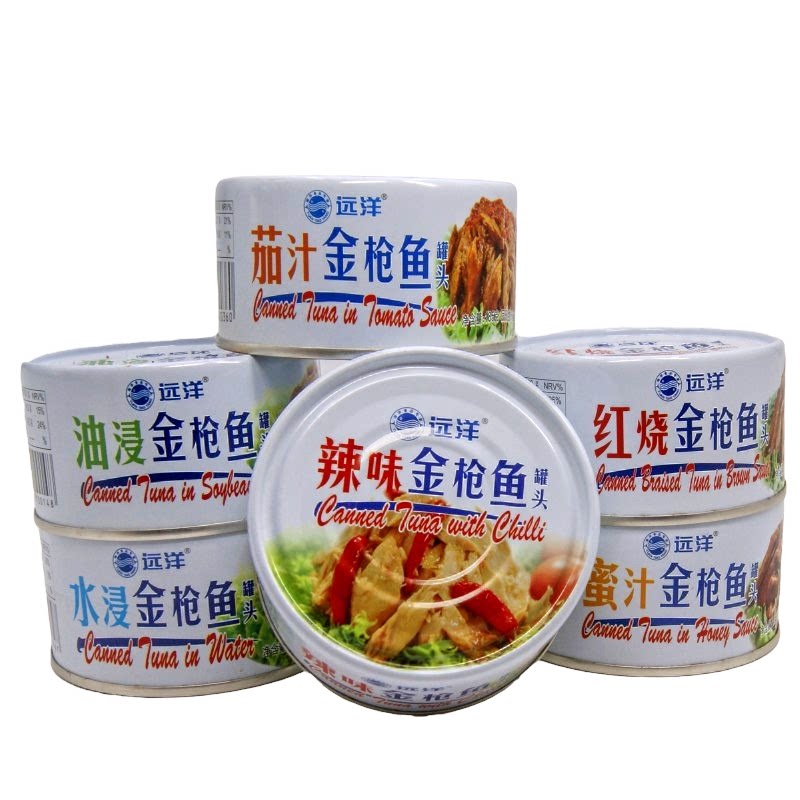 满包邮大连远洋金枪鱼罐头(辣味)寿司料理紫菜包饭食材
