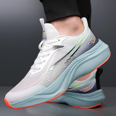 男鞋运动鞋2025夏季网面休闲运动鞋轻便旅游鞋透气防滑减震跑步鞋