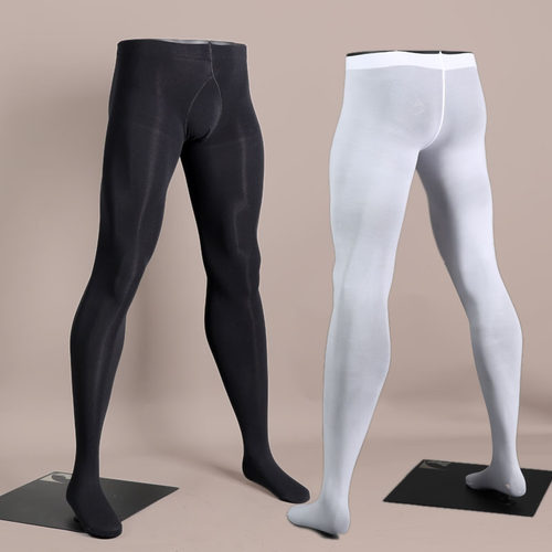 男士中厚商务透气运动风连裤丝袜