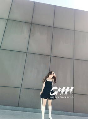 【chenyunmu】重工 真丝丝绒 里外三层手工 吊带连衣裙 晚宴