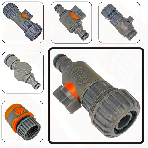 德奥包胶直通阀门软管连接头