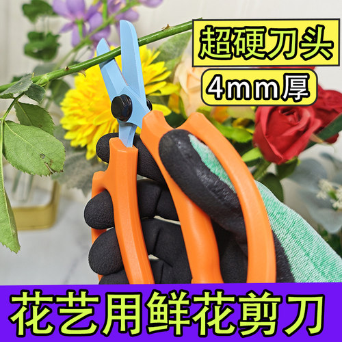 德奥硬钢4mm花艺剪刀工具套装