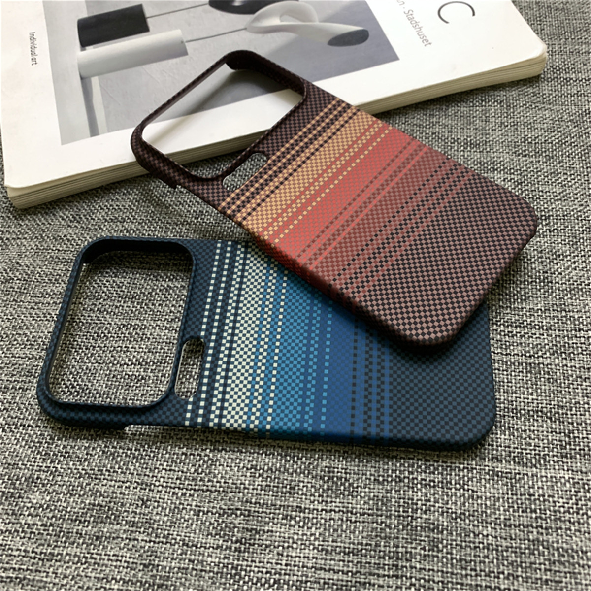 适用于小米17Pro手机壳碳纤维纹