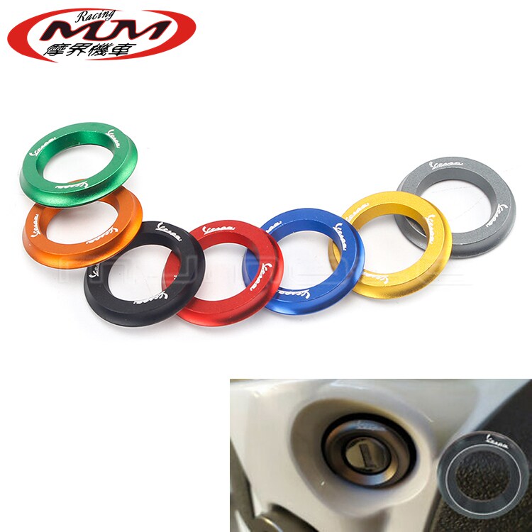 踏板车改装件Vespa GTS LX 125 150SPRINT通用点火开关环盖锁匙环