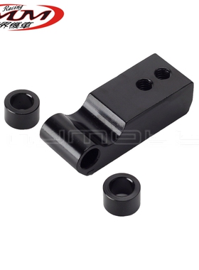 适用哈雷FXBB StreetBob FXST软尾黑色大灯延长块加长块2018-2022