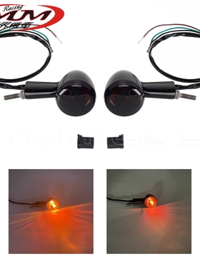 适用于哈雷Sportster XL883 XL1200摩托车改装件黑色尾灯转向灯