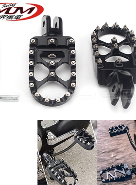 适用哈雷摩托车改装件软尾肥仔肥霸突破FXBRS FXST脚蹬脚钉脚踏板