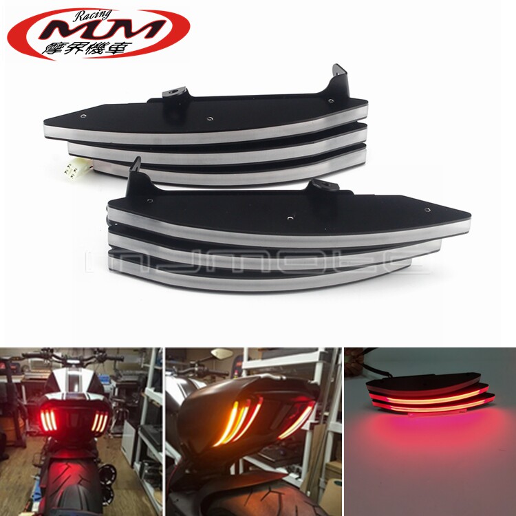 适用杜卡迪Diavel 959 Panigale Corse摩托车LED尾灯刹车灯转向灯
