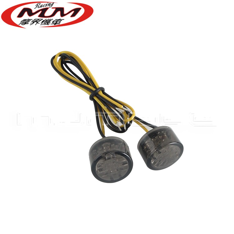 通用12V街道摩托车越野车本田铃木川崎雅马哈晓星E4迷你LED转向灯
