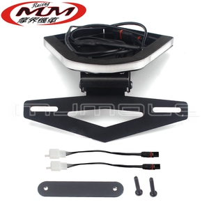 摩托车改装件适用宝马S1000RR短尾车牌架牌照灯带LED转向灯2020年