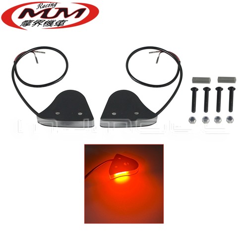 适用雅马哈R1/R1S/R1M摩托车改装件后视镜LED转向信号灯2015-2019