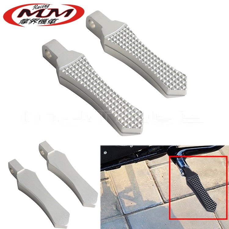 适用哈雷摩托车银色脚蹬脚踏板