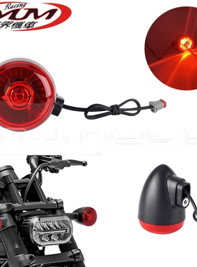 适用哈雷运动系S泛美1250夜行者975摩托车改装前/后LED红色转向灯