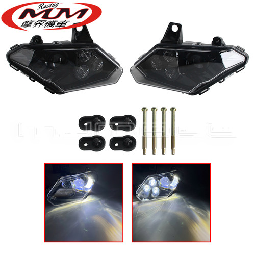 摩托车改装件适用庞巴迪Maverick X3 Turbo大灯前照灯2018-2021年