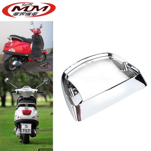 适用比亚乔踏板车改装配件 VESPA LX 2T 50 尾灯框架2005-2013年