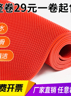防滑垫PVC塑料地毯大面积门垫卫生间厕所厨房s型网眼浴室防滑地垫