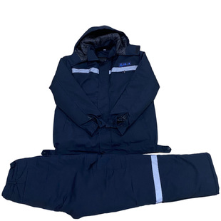中核二四加厚冬季工作服棉服防寒保暖内胆可脱卸劳保服棉衣棉裤
