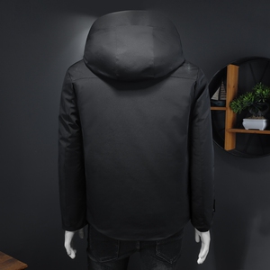 冬装男士连帽羽绒服   90绒  W058P400图片