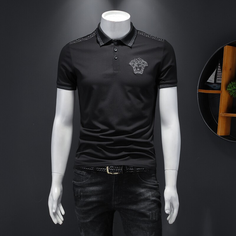 精品302男士夏装翻领丝光棉短袖9958P80，男装T恤，电商D302