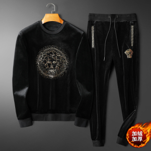 秋冬金丝绒加绒加厚套装卫衣男 D302--T2153P225图片