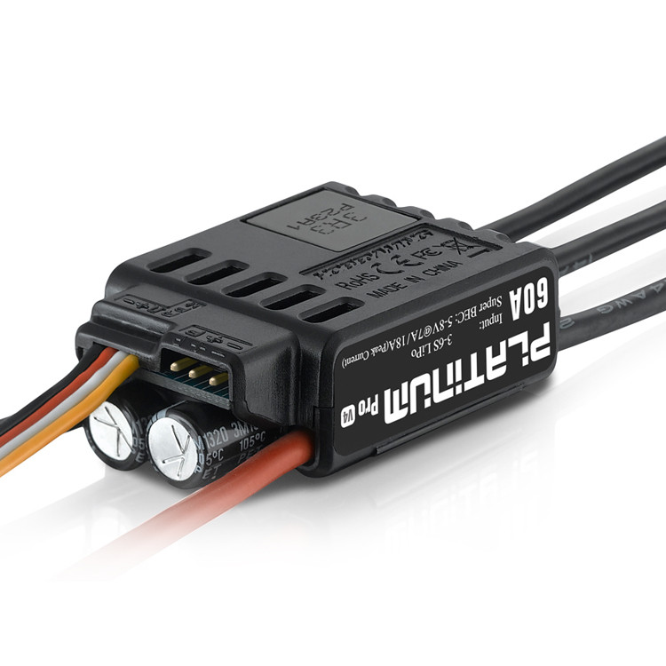 기존 HOBBYWING 60A V4 380 420 브러시리스 ESC 플래티넘 하이 엔드 전자 속도 조절기