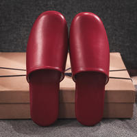 Japanese-style spring and autumn genuine sheepskin home slippers, high-end bedroom anti-slip home cowhide floor slippers for men and women thumbnail 4