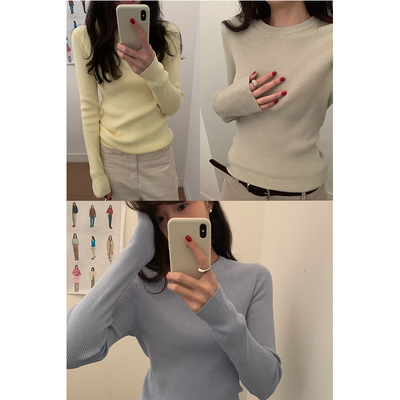 HGE睡格好觉圆领百搭针织打底衫