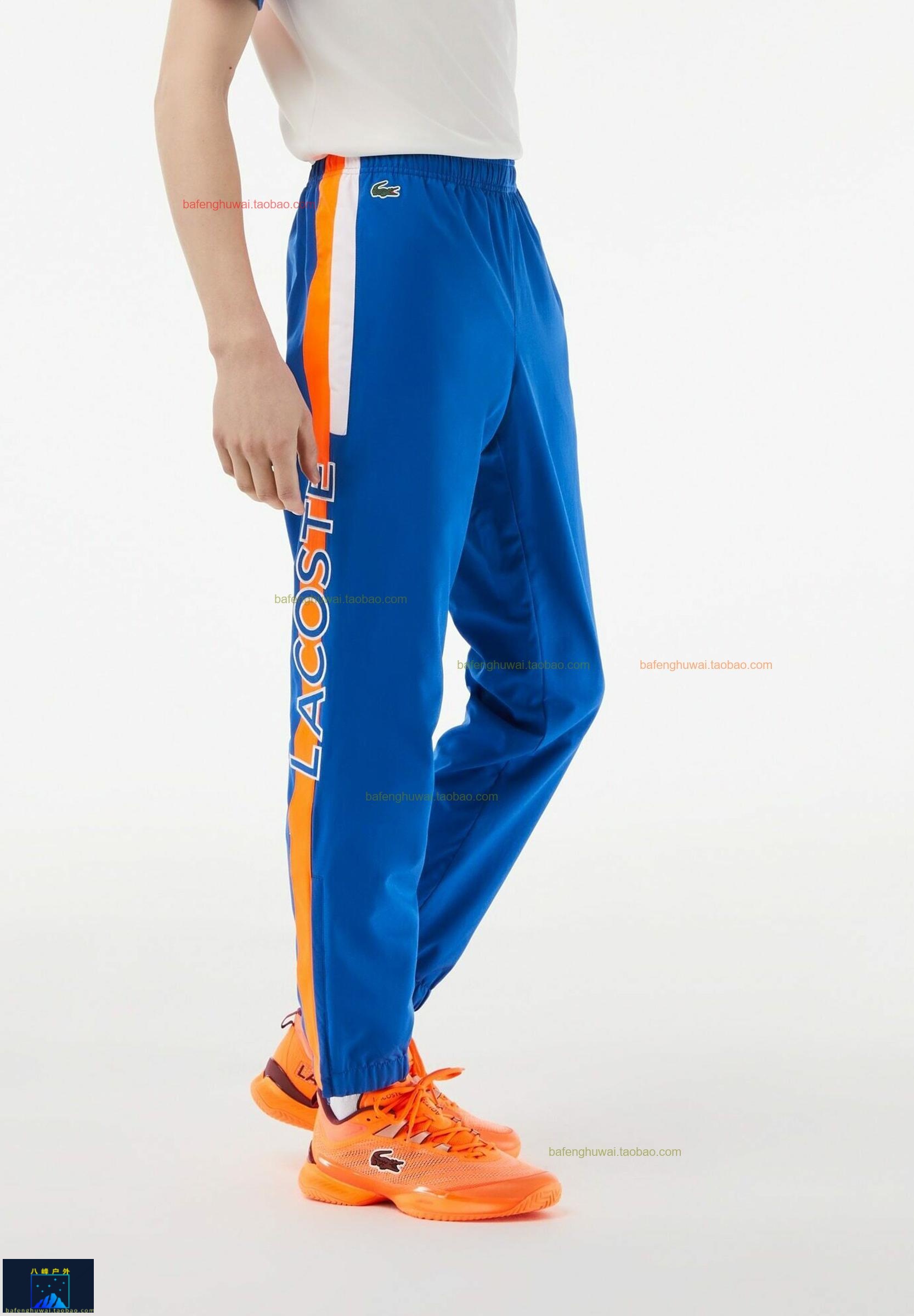 北欧正品男运动长裤子La=coste Sport Tracksuit bottoms bleu or