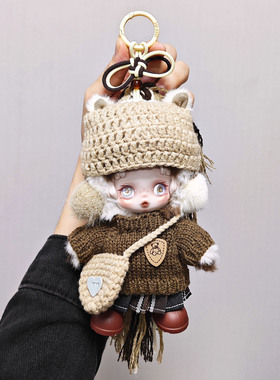 RMAX适用于15cm娃衣马力全开系列sp千里马搪胶衣服针织棕色毛衣