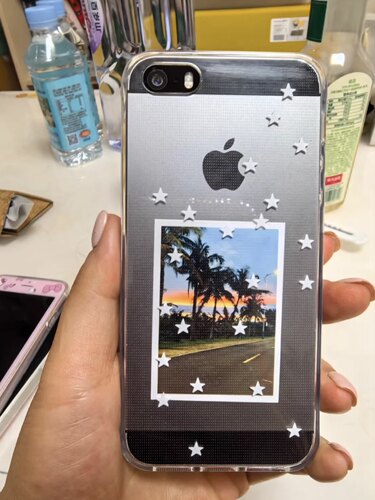 简约白色星星适用15苹果14ProMax手机壳iPhone12全包14可爱13Pro软17Promax防摔11保护套16女Xsmax软8pus情侣