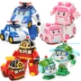 Hàn Quốc Q phiên bản biến dạng xe biến dạng robot đặt đồ chơi Poli toy wave toy - Khác ô tô đồ chơi trẻ em