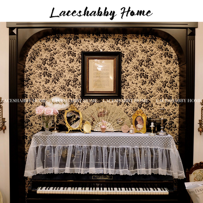 荷叶边钢琴盖巾LACESHABBY