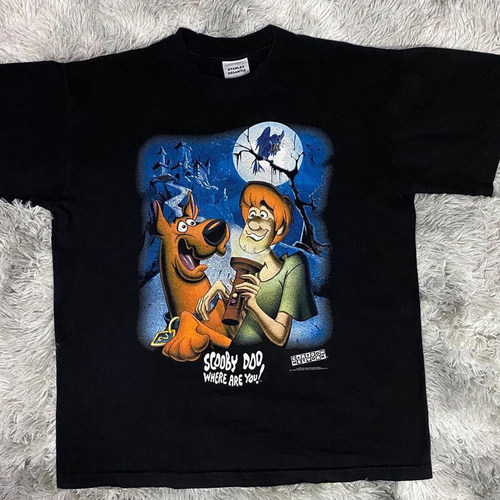 SCOOBY DOO史酷比狗卡通动漫短袖美式复古FOG街头休闲潮牌t恤男女