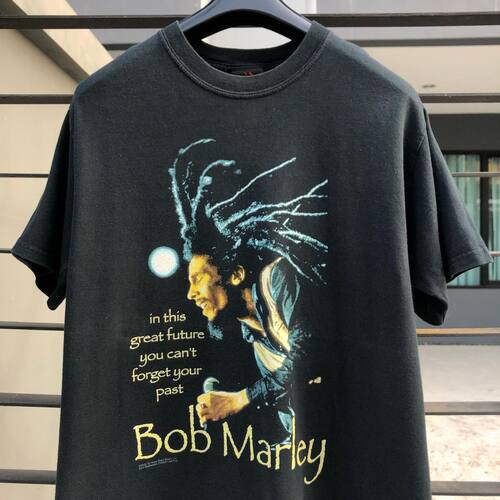 鲍勃马利Bob Marley美式复古摇滚雷鬼vintage高街潮牌纯棉短袖T恤