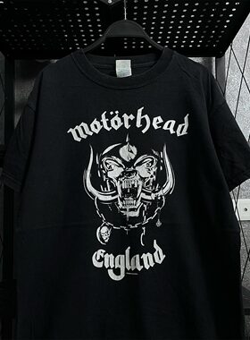 Motorhead乐队重金属摇滚美式复古vintage小众潮牌纯棉短袖男女款