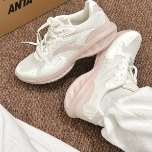 安踏跑步鞋女款夏季透气星云学生百搭防滑减震中考体测运动休闲鞋