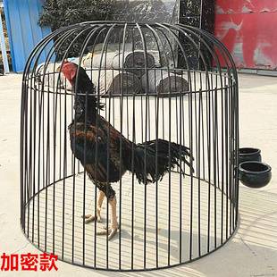 大号加密斗鸡罩笼新款圆笼子折叠笼子鸡笼子专用笼加厚养鸡笼铁笼