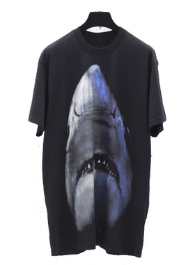 GVC短袖新款鲨鱼男女装 G家大白鲨t恤欧美时尚潮牌 PDD网红同款夏