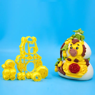 新款马年小马模具宝马聚福财旺吉卡通马馒头模具花饽饽花馍面食磨