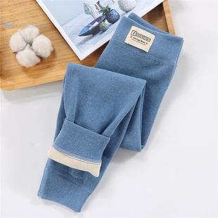儿童保暖裤秋裤线裤男童新款加绒德秋冬薄款女童宝宝打底大童衬裤