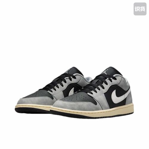 Air Jordan 1 Low AJ1黑灰低帮复古篮球鞋男款