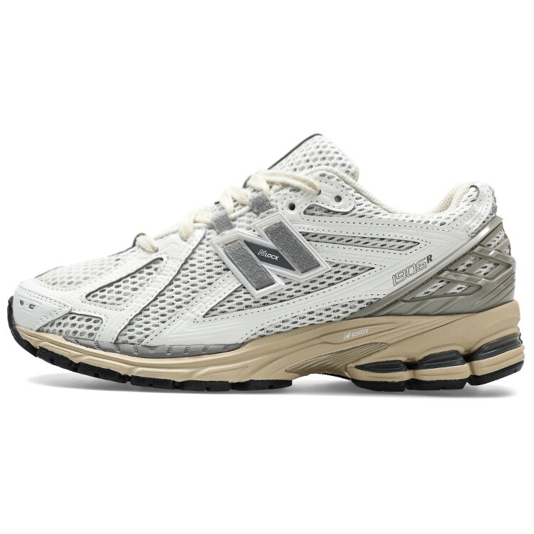 New Balance NB 1906R Sea Salt 舒适复古跑步鞋 男女同款 白灰