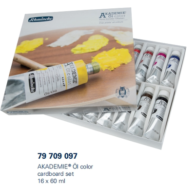 德国史明克AKADEMIE学院级油画颜料16色限量版60ml优惠促销套装