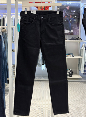 Lee男裤709版型修身百搭小脚黑色牛仔裤LMB100709100346-898L00
